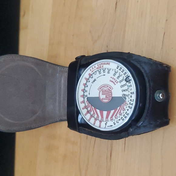 1940's DEJUR, Selenium Cell, LIGHT METER, WITH BlacK LEATHER CASE. Made in U.S.A - Picture 2 of 11